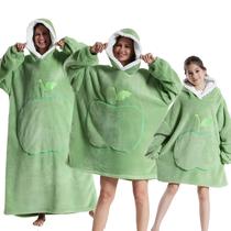 Moletom Extra Longo De Inverno Para Homens E Mulheres, Quente, De Fleece, Oversize, Cobertor Com