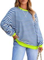 Moletom Eytino Plus Size para mulheres com gola redonda e manga comprida