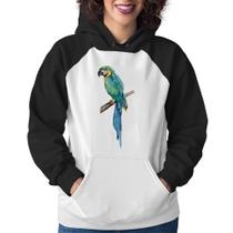 Moletom Feminino Arara Azul - Foca na Moda