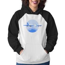 Moletom Feminino Avião nas Montanhas - Foca na Moda