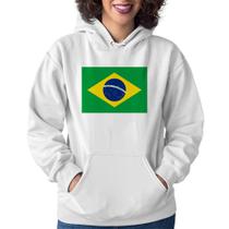 Moletom Feminino Bandeira Brasil - Foca na Moda