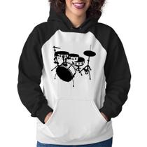 Moletom Feminino Bateria Música Baterista - Foca na Moda