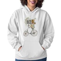 Moletom Feminino Bicicleta e Livros - Foca na Moda Moletom Feminino Bicicleta e Livros - Foca na Moda
