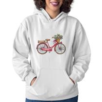 Moletom Feminino Bicicleta Vintage Romântica - Foca na Moda