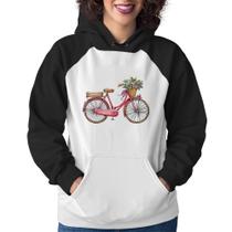 Moletom Feminino Bicicleta Vintage Romântica - Foca na Moda