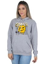 Moletom Feminino Blusa de Frio Flanelado Smile