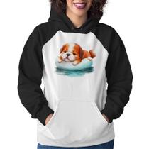 Moletom Feminino Cachorrinho Na Piscina - Foca na Moda