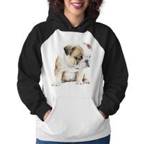 Moletom Feminino Cachorro Buldogue Inglês - Foca na Moda