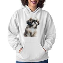 Moletom Feminino Cachorro Shih Tzu Filhote - Foca na Moda