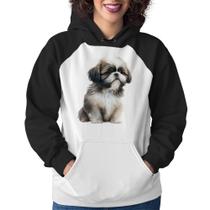 Moletom Feminino Cachorro Shih Tzu Filhote - Foca na Moda