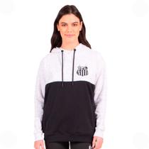 Moletom Feminino Canguru Fechado Santos Oficial com Capuz Feminino Moletom Feminino Canguru Fechado Santos Oficial com Capuz Feminino