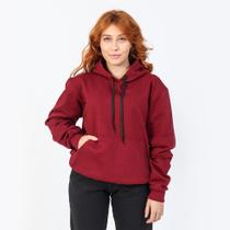 Moletom Feminino Canguru Marsala