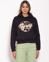 Moletom feminino canguru rip curl sun dance filter fleece preto