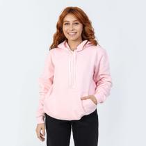 Moletom Feminino Canguru Rosa Claro