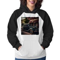 Moletom Feminino Carro vintage na cidade - Foca na Moda