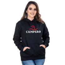Moletom Feminino Casaco Canguru Capuz Algodão Estampado