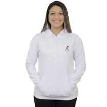 Moletom feminino casual abrigo algodão inverno