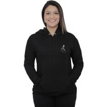 Moletom feminino casual abrigo algodão inverno