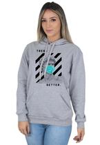 Moletom Feminino Casual Blusa de Frio Canguru Trend Setter