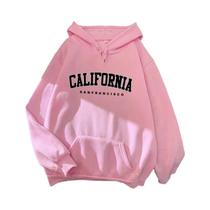 Moletom Feminino Casual Com Capuz, Manga Longa, Confortável Para Outono E Inverno, Hoodie Esportivo