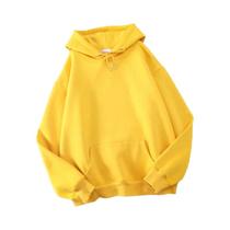 Moletom Feminino Casual De Outono Com Capuz, Liso, Elástico, Solto, Quente E Moderno Para O Dia a