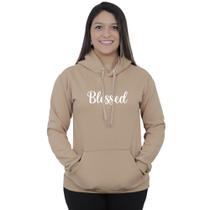 Moletom Feminino com capuz abrigo inverno casual