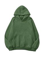 Moletom feminino com capuz de lã vintage de lavagem ácida de grandes dimensões da HOCANDY Moletom feminino com capuz de lã vintage de lavagem ácida de grandes dimensões da HOCANDY