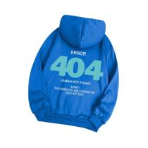 Moletom Feminino Com Capuz Em Fleece, Estampa Error 404 Human Not Found, Tamanhos S-XXL, Casual,