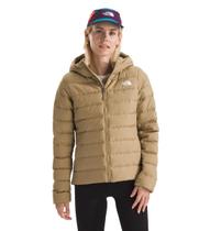 Moletom feminino com capuz THE NORTH FACE Aconcagua com isolamento de plumas, cáqui M