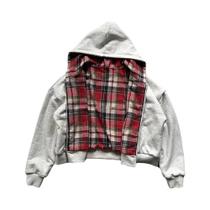 Moletom Feminino Com Estampa Xadrez, Casual De Inverno, Quente, Com Zíper, Dupla Face, Corte Solto,