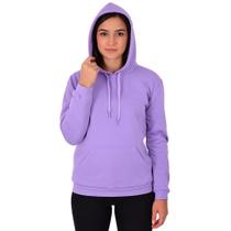 Moletom Feminino Confortável Canguru Com Capuz Blusa de Frio