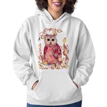 Moletom Feminino Coruja e Folhas - Foca na Moda Moletom Feminino Coruja e Folhas - Foca na Moda