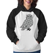Moletom Feminino Coruja Mandala - Foca na Moda Moletom Feminino Coruja Mandala - Foca na Moda