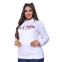 Moletom Feminino Country Mula Rosa Branco Moletom Feminino Country Mula Rosa Branco