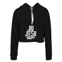Moletom Feminino Cropped Jiu Jitsu Conforto Moderno Casual