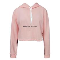 Moletom Feminino Cropped Moderno Inverno Jiu Jitsu Casual