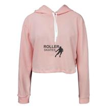 Moletom Feminino Cropped Ragor Patins Macio Confortável