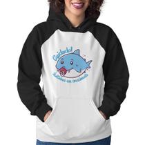 Moletom Feminino Cuidado! Dentinhos em crescimento (Azul) - Foca na Moda Moletom Feminino Cuidado! Dentinhos em crescimento (Azul) - Foca na Moda