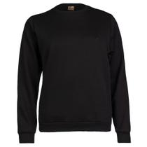 Moletom Feminino Desayner Básico Gola Careca Preto