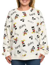 Moletom feminino Disney Plus Size Mickey Mouse de lã