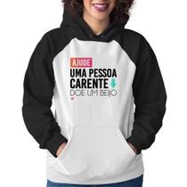 Moletom Feminino Doe um beijo - Foca na Moda