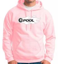 Moletom Feminino e masculino Blusão Canguru 8 Pool Ball Rosa Moletom Feminino e masculino Blusão Canguru 8 Pool Ball Rosa