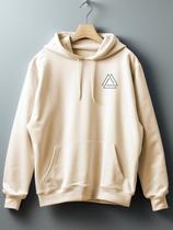 Moletom Feminino e Masculino Estampa Triangulo Infinito Minimalista Geométrico Blusa De Frio Canguru Moletom Feminino e Masculino Estampa Triangulo Infinito Minimalista Geométrico Blusa De Frio Canguru