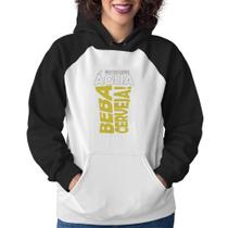 Moletom Feminino Economize água, beba cerveja - Foca na Moda