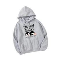 Moletom Feminino Engraçado Com Capuz De Pinguim, Quente E Casual, Gola Redonda, Fofo E Moderno Moletom Feminino Engraçado Com Capuz De Pinguim, Quente E Casual, Gola Redonda, Fofo E Moderno