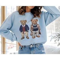 Moletom Feminino Estampa Casal Urso Usa Blusa De Frio Suéter Bear Estampado Tendência 2026 Outono In Moletom Feminino Estampa Casal Urso Usa Blusa De Frio Suéter Bear Estampado Tendência 2026 Outono In