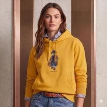 Moletom Feminino Estampado Canguru Algodão Com Capuz Casual Confortável Moletom Feminino Estampado Canguru Algodão Com Capuz Casual Confortável