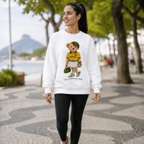 Moletom Feminino Estampado Urso Brasil -Philklen Moletom Feminino Estampado Urso Brasil -Philklen