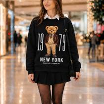 Moletom Feminino Estampado Urso Menino Vintage 1979 -Philklen