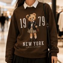 Moletom Feminino Estampado Urso Vintage 1979 -Philklen Moletom Feminino Estampado Urso Vintage 1979 -Philklen